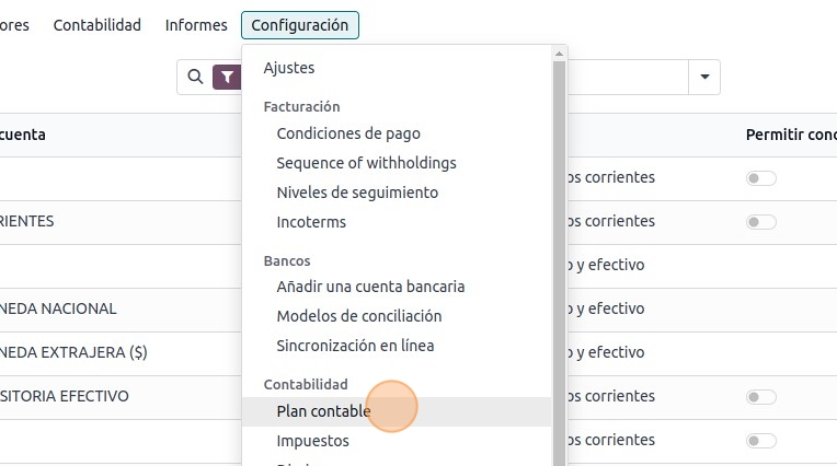 Modulod e contabilidad