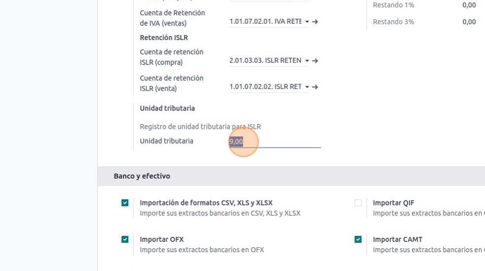 Modulod e contabilidad