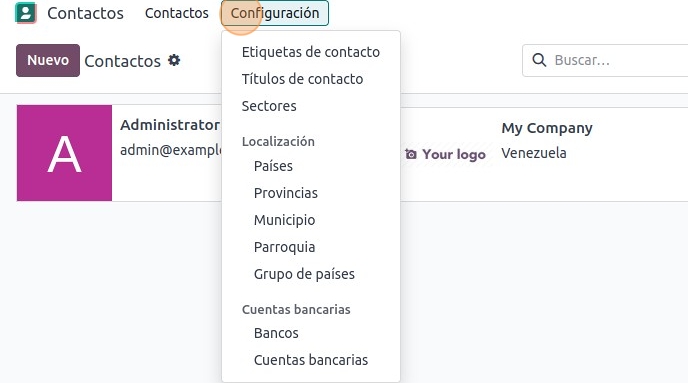 Modulod e contabilidad