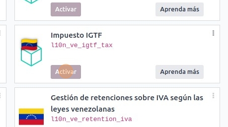 Modulod e contabilidad