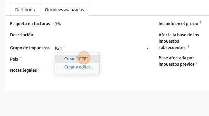 Modulod e contabilidad
